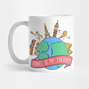 Travel is my therapy Mug